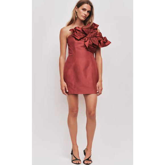 Aje Isla floral-detail mini dress US 8 - Picture 4 of 13